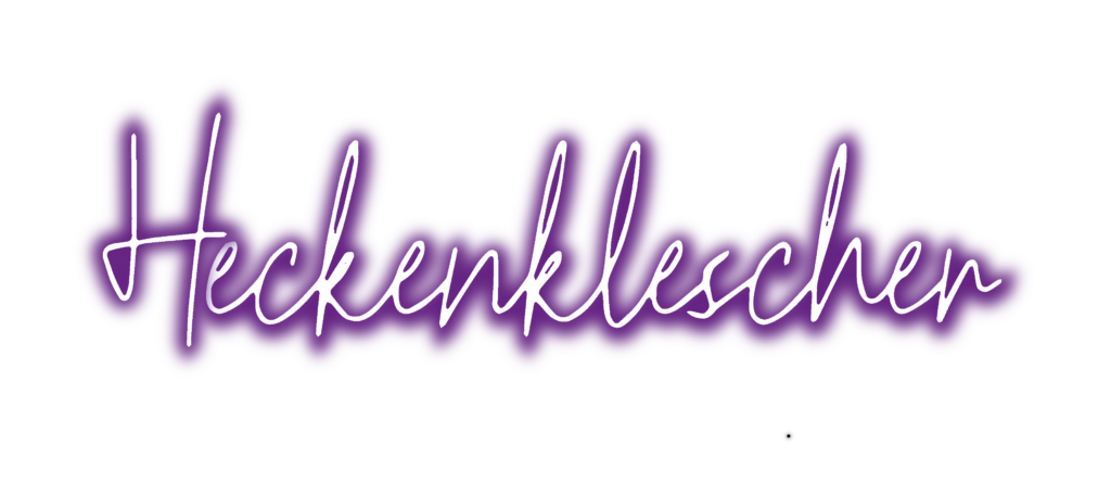 Logo Transparent Frei Heckenklescher Heckis Lila Neon Handgezeichnet